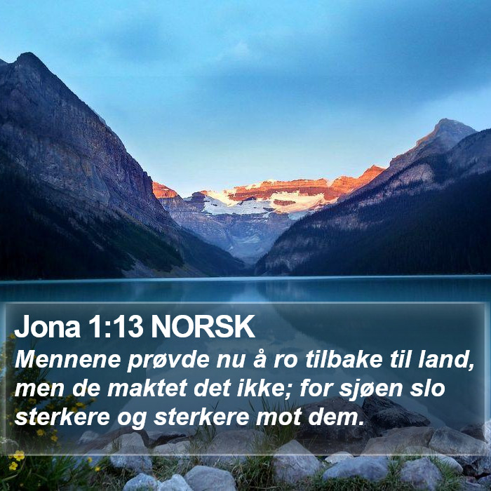 Jona 1:13 NORSK Bible Study