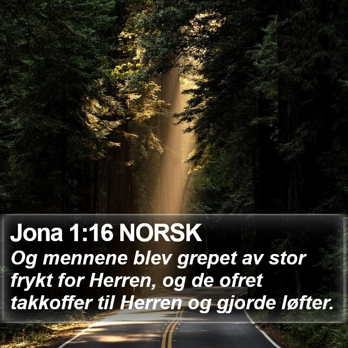 Jona 1:16 NORSK Bible Study