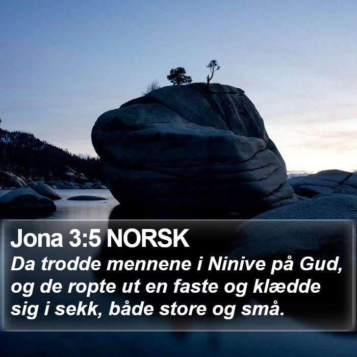 Jona 3:5 NORSK Bible Study