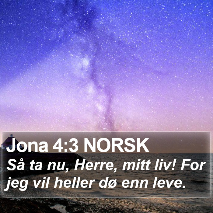 Jona 4:3 NORSK Bible Study