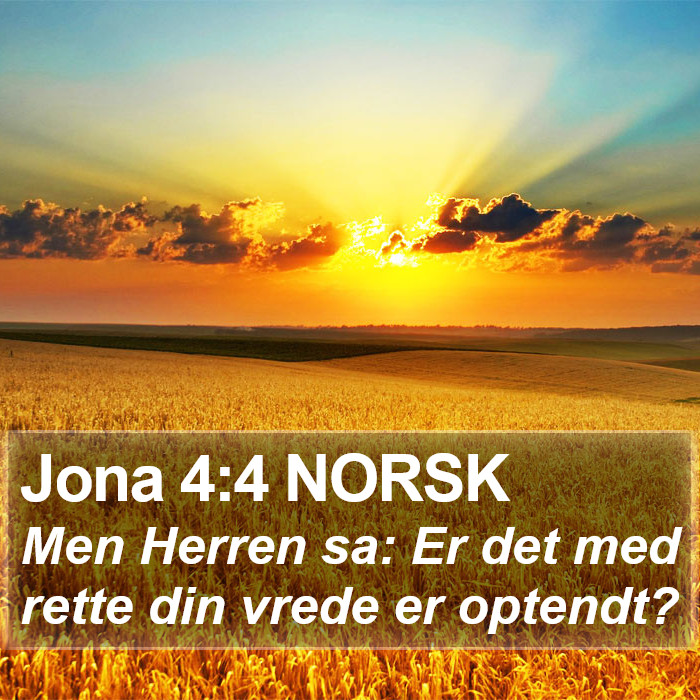 Jona 4:4 NORSK Bible Study