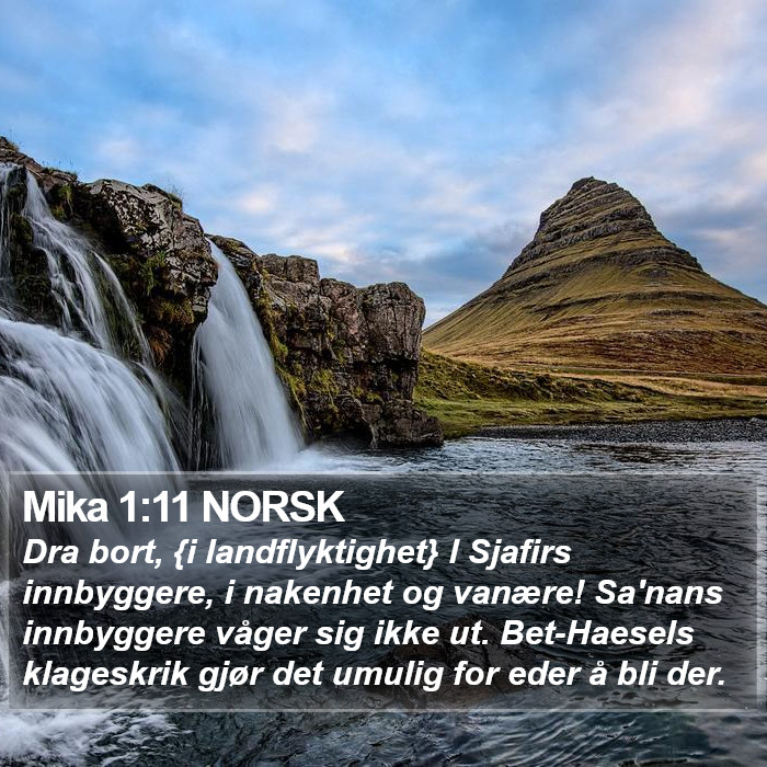 Mika 1:11 NORSK Bible Study