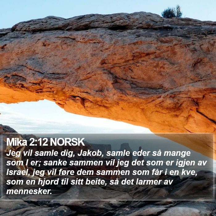 Mika 2:12 NORSK Bible Study