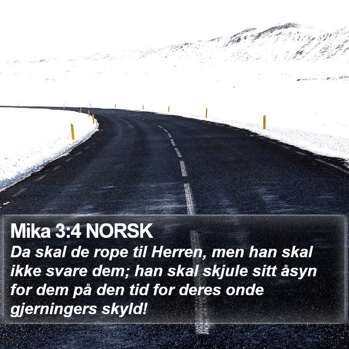 Mika 3:4 NORSK Bible Study