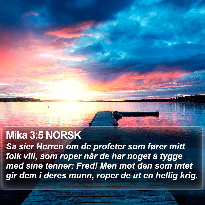 Mika 3:5 NORSK Bible Study