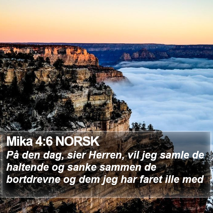Mika 4:6 NORSK Bible Study