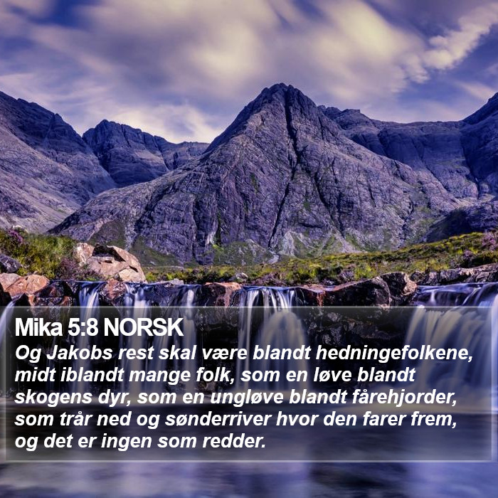 Mika 5:8 NORSK Bible Study