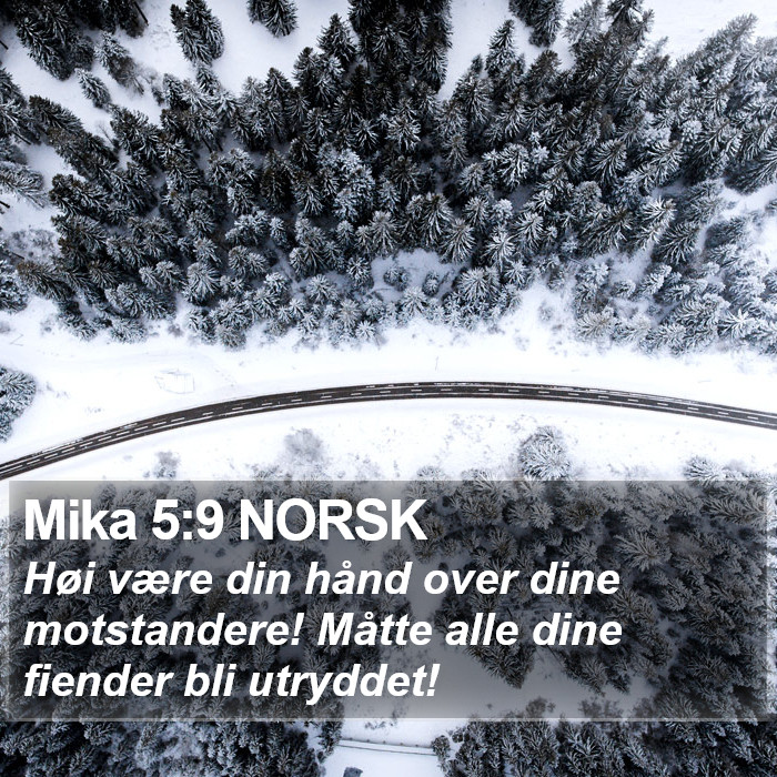 Mika 5:9 NORSK Bible Study