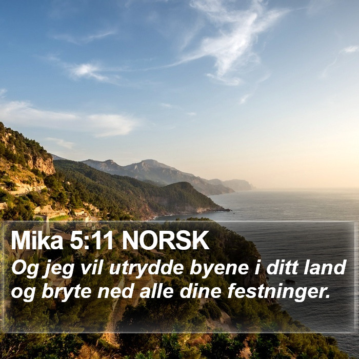 Mika 5:11 NORSK Bible Study