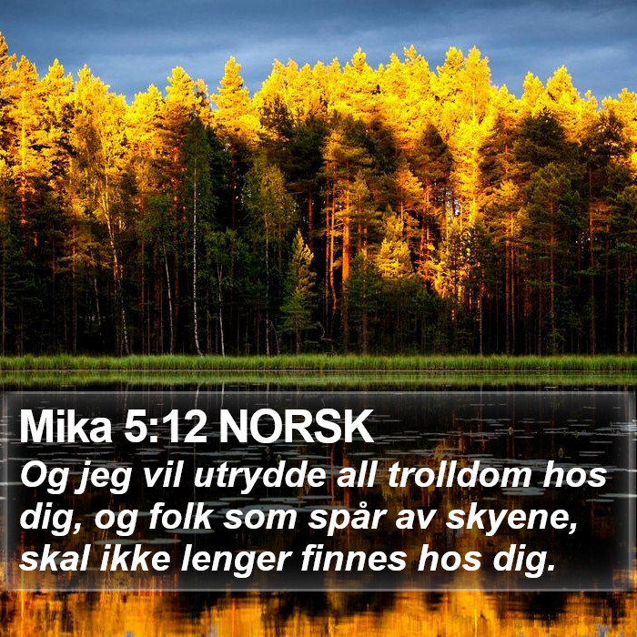 Mika 5:12 NORSK Bible Study