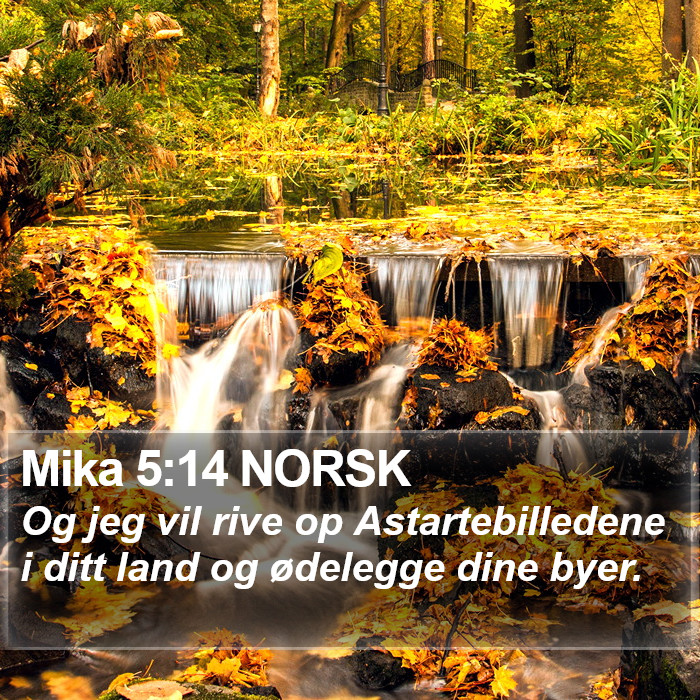 Mika 5:14 NORSK Bible Study