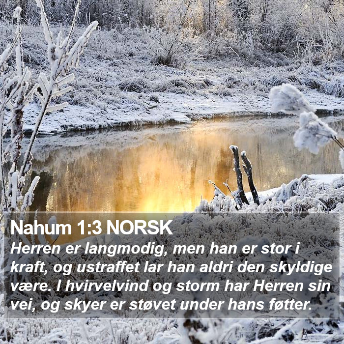 Nahum 1:3 NORSK Bible Study