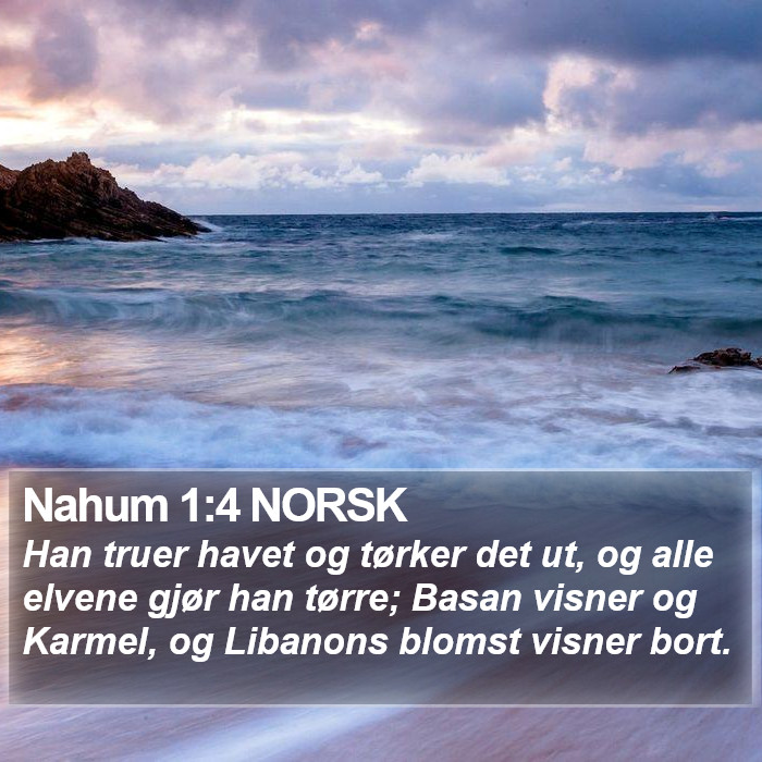 Nahum 1:4 NORSK Bible Study