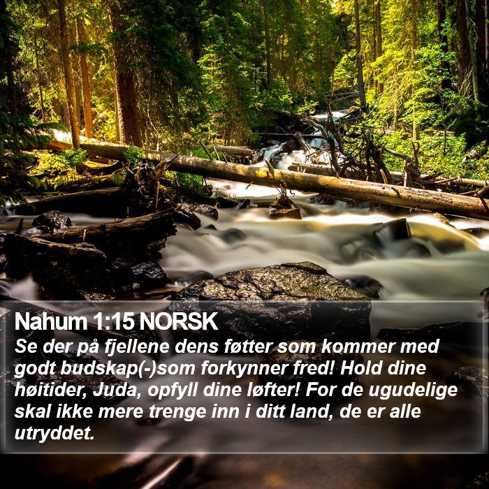 Nahum 1:15 NORSK Bible Study