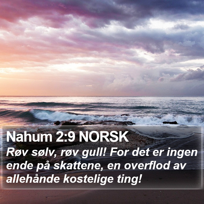 Nahum 2:9 NORSK Bible Study