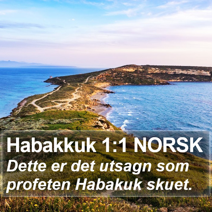 Habakkuk 1:1 NORSK Bible Study