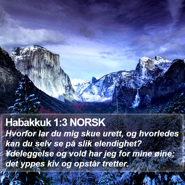 Habakkuk 1:3 NORSK Bible Study