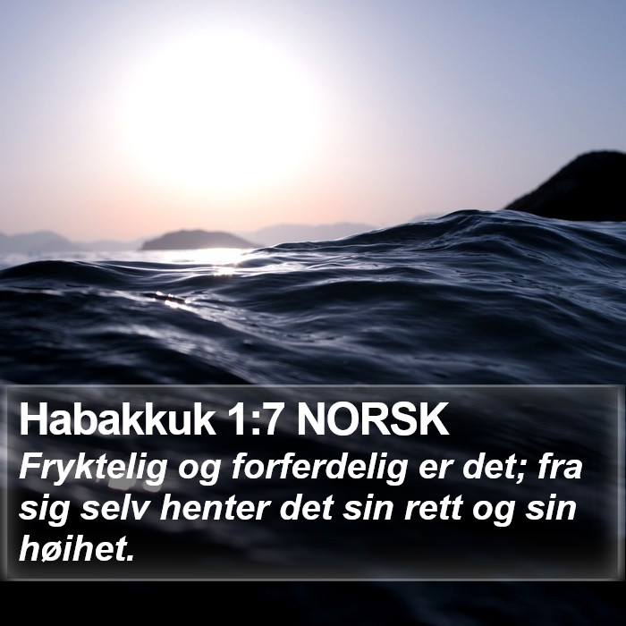 Habakkuk 1:7 NORSK Bible Study