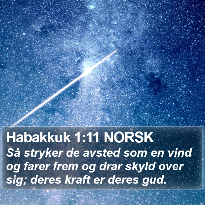 Habakkuk 1:11 NORSK Bible Study