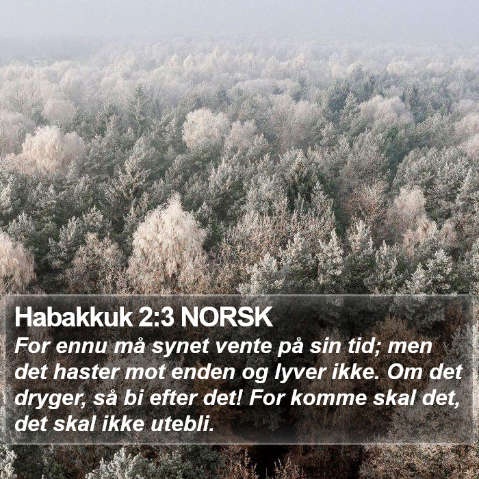 Habakkuk 2:3 NORSK Bible Study