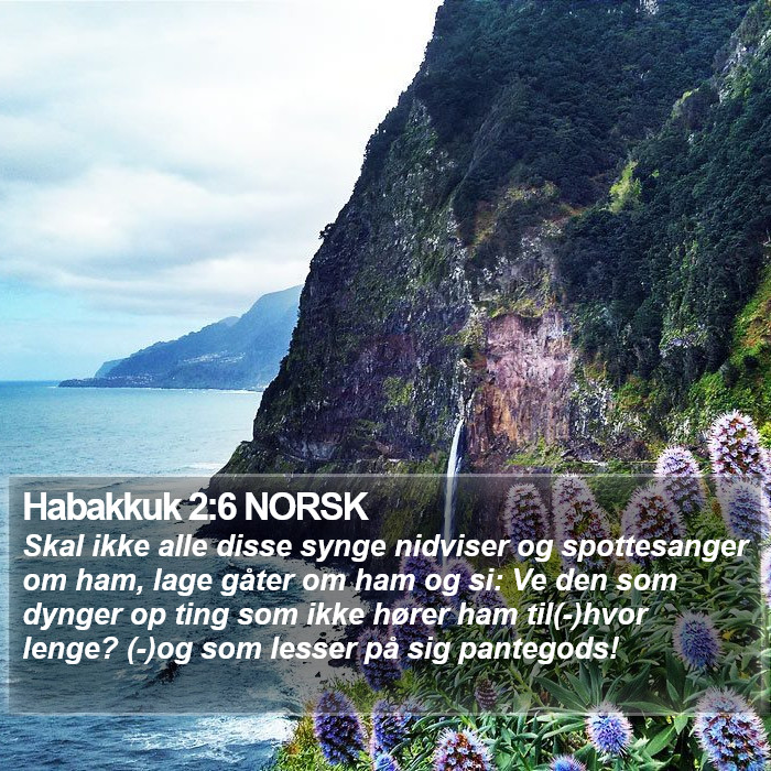 Habakkuk 2:6 NORSK Bible Study