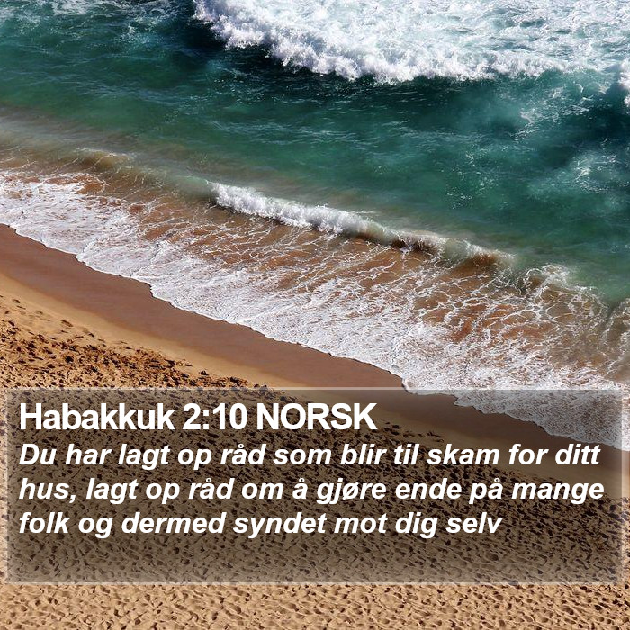 Habakkuk 2:10 NORSK Bible Study