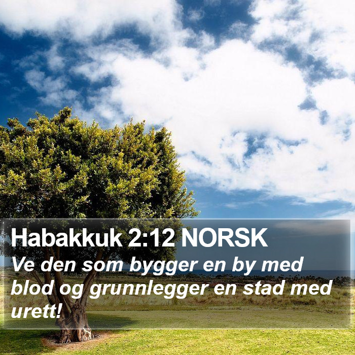 Habakkuk 2:12 NORSK Bible Study