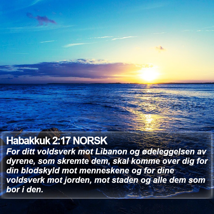 Habakkuk 2:17 NORSK Bible Study