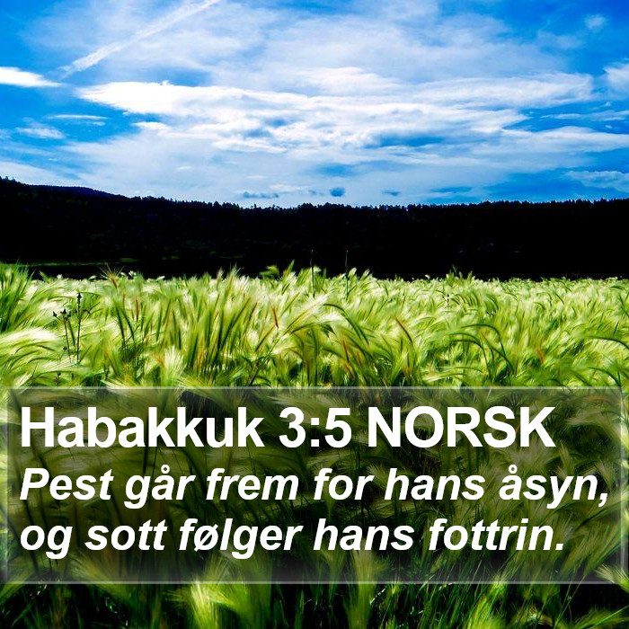 Habakkuk 3:5 NORSK Bible Study