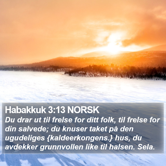 Habakkuk 3:13 NORSK Bible Study