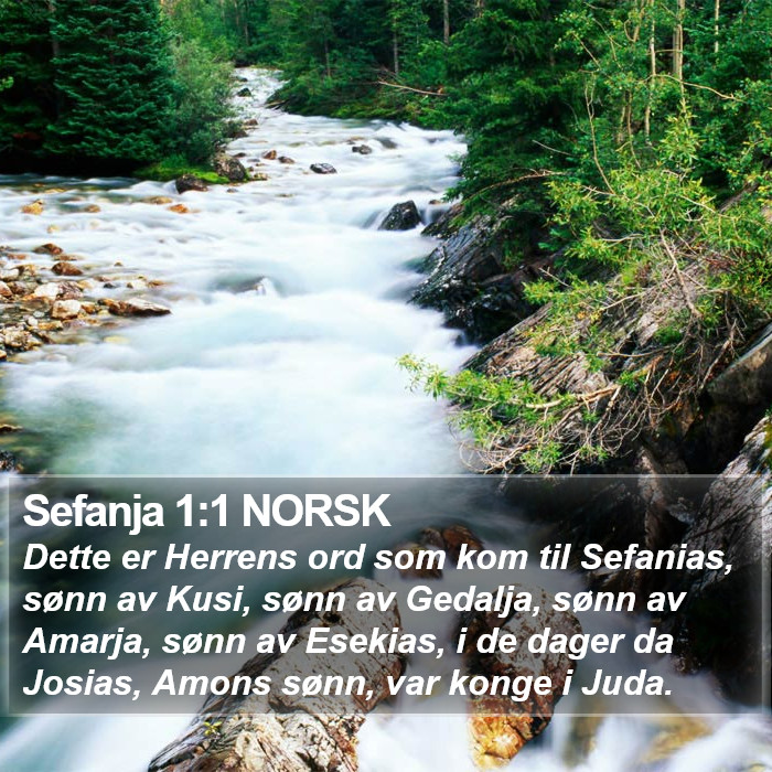 Sefanja 1:1 NORSK Bible Study