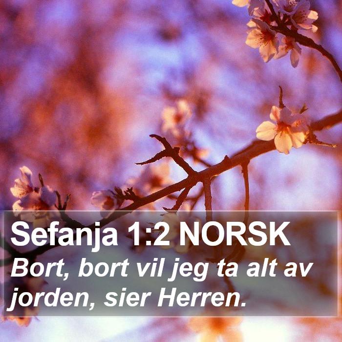 Sefanja 1:2 NORSK Bible Study