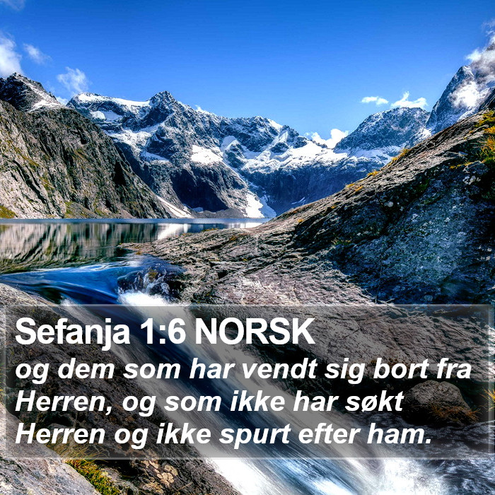 Sefanja 1:6 NORSK Bible Study