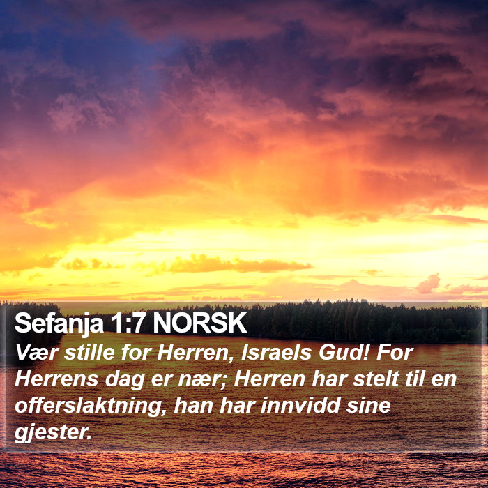 Sefanja 1:7 NORSK Bible Study