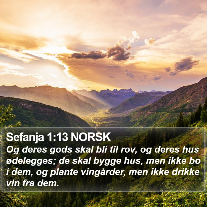 Sefanja 1:13 NORSK Bible Study