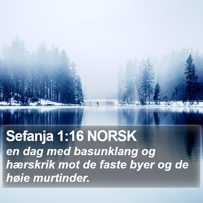 Sefanja 1:16 NORSK Bible Study