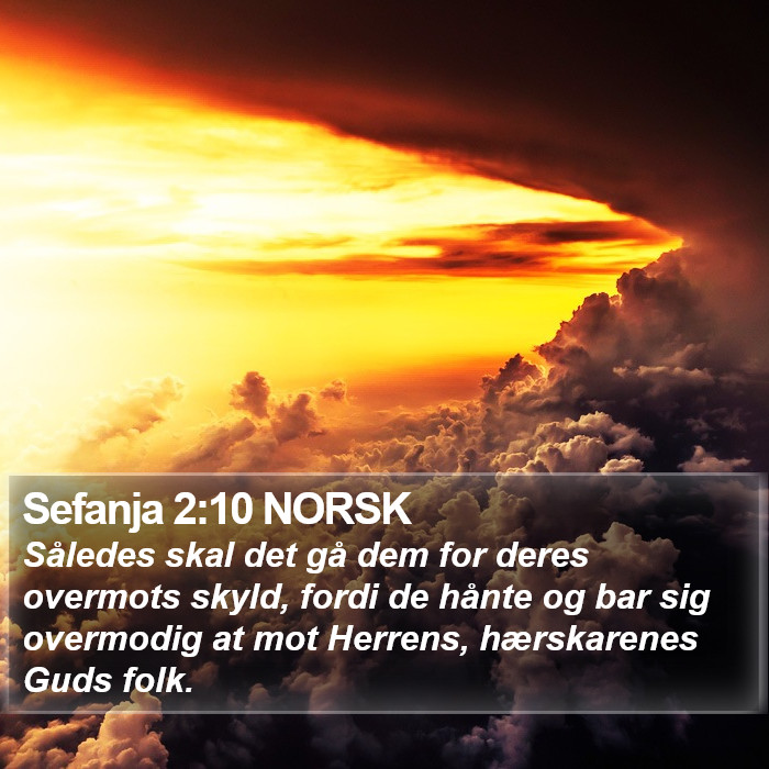 Sefanja 2:10 NORSK Bible Study