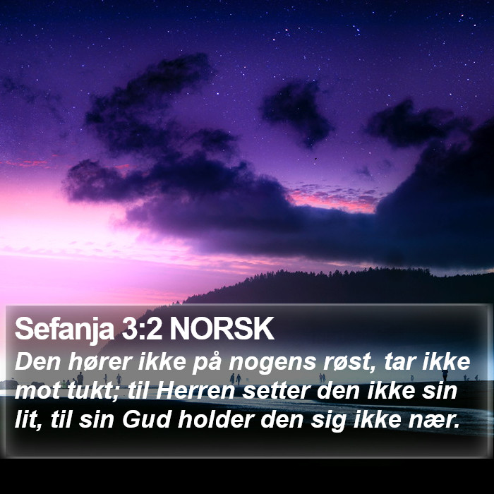 Sefanja 3:2 NORSK Bible Study