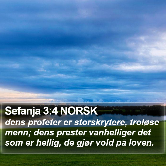 Sefanja 3:4 NORSK Bible Study