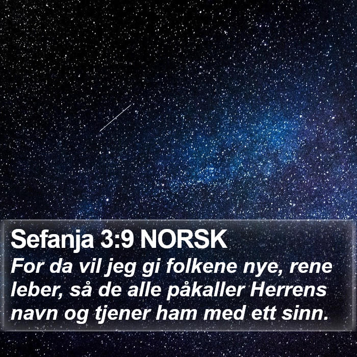 Sefanja 3:9 NORSK Bible Study