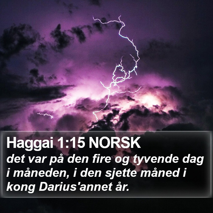 Haggai 1:15 NORSK Bible Study