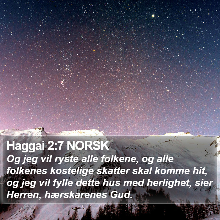 Haggai 2:7 NORSK Bible Study