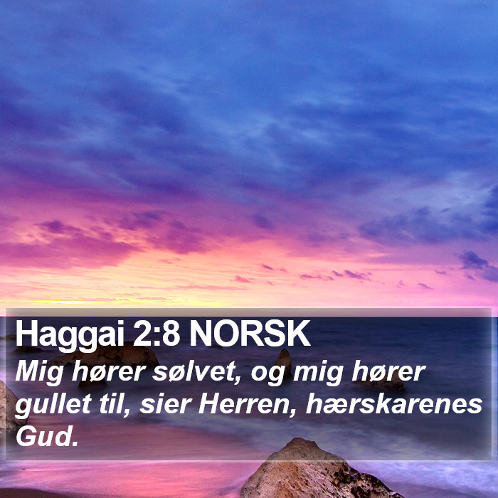 Haggai 2:8 NORSK Bible Study