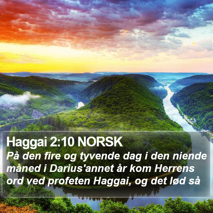 Haggai 2:10 NORSK Bible Study