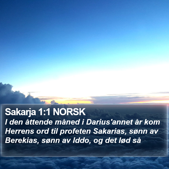 Sakarja 1:1 NORSK Bible Study