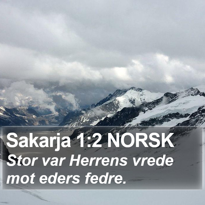 Sakarja 1:2 NORSK Bible Study