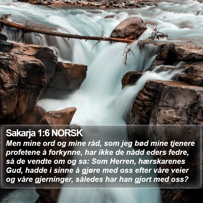 Sakarja 1:6 NORSK Bible Study