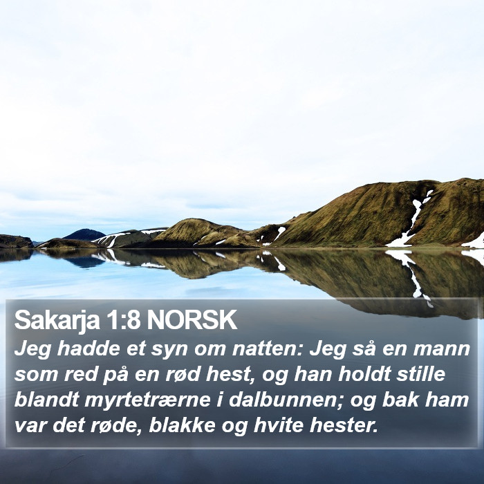 Sakarja 1:8 NORSK Bible Study