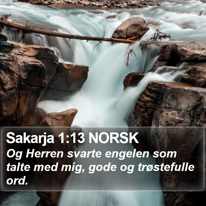 Sakarja 1:13 NORSK Bible Study