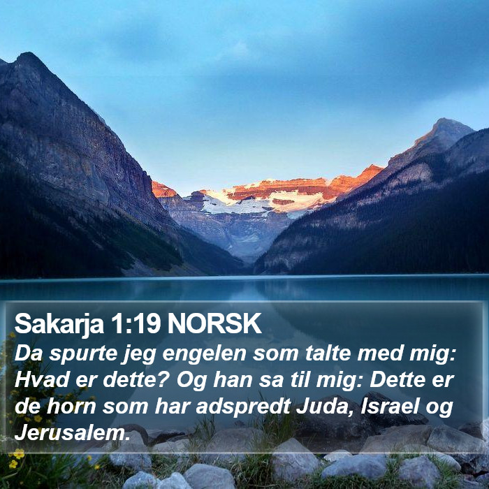 Sakarja 1:19 NORSK Bible Study